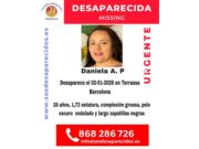 Crida urgent per trobar la Daniela, desapareguda a Terrassa des del 2 de gener