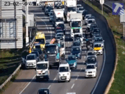 VÍDEO | Cues a la C-58 a l’altura de Sabadell per un accident que ocupa el voral en sentit Barcelona