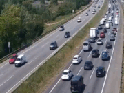 VÍDEO | Accident a la C-58: un carril tallat a Sabadell i llargues cues fins a Terrassa