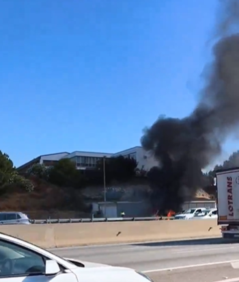 Incendi d'una furgoneta en sentit Tarragona a la B-30