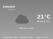 Predicció meteorològica: Sabadell, 6 de Maig de 2026