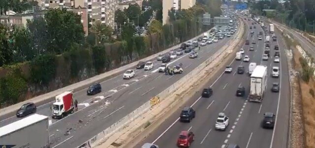 Un accident talla la C-58 a Badia del Vallès en sentit nord (Sabadell) amb aturades de més de 4 km