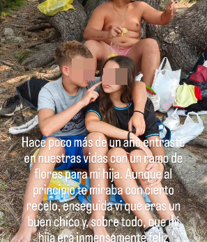 Enzo, el jove mort d'accident de trànsit i la seva parella.